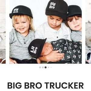 Big Bro Black Kids Hat